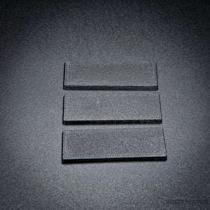 60x20mm Rectangle Plain Plastic Bases 3d Print
