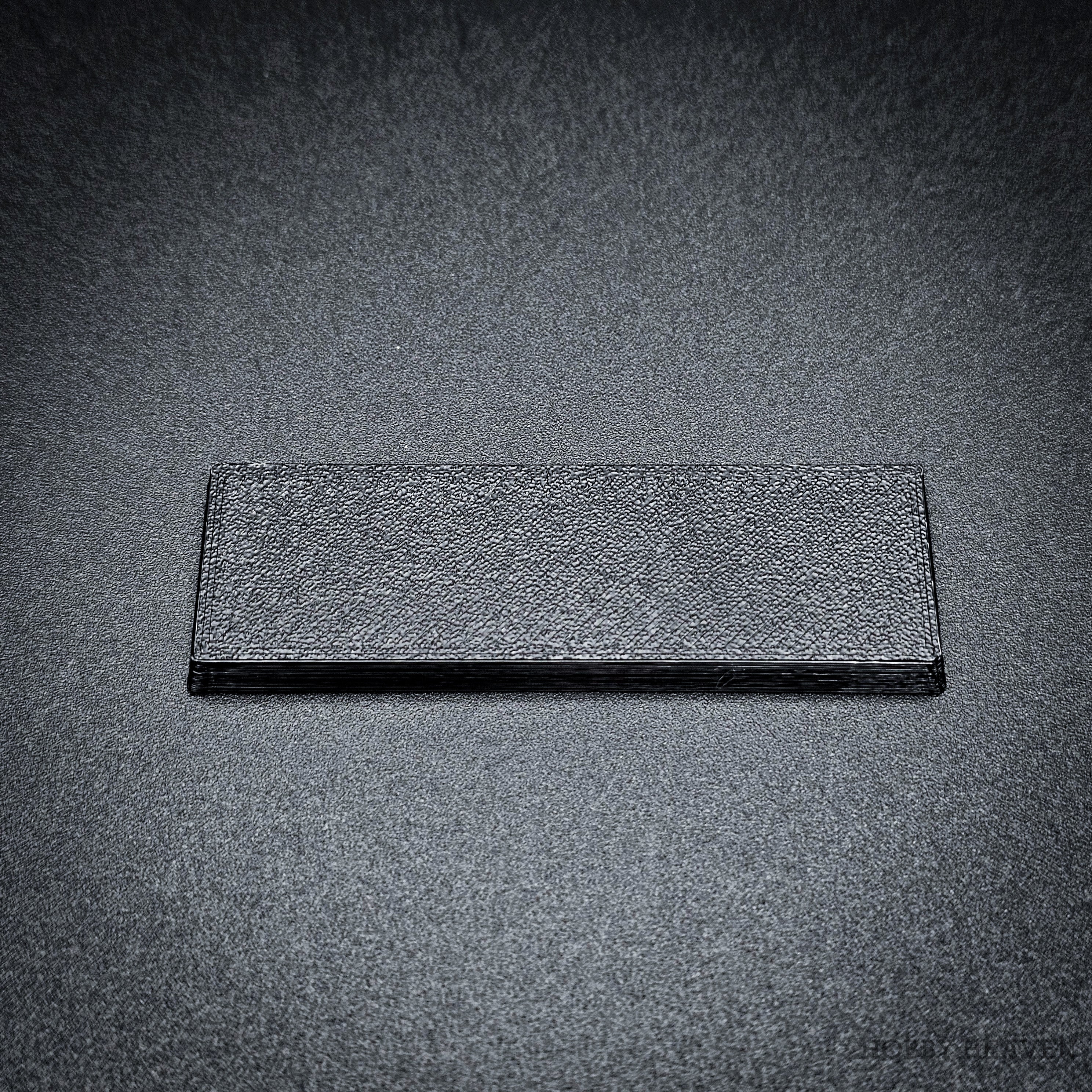 60x20mm Rectangle Plain Plastic Bases 3d Print