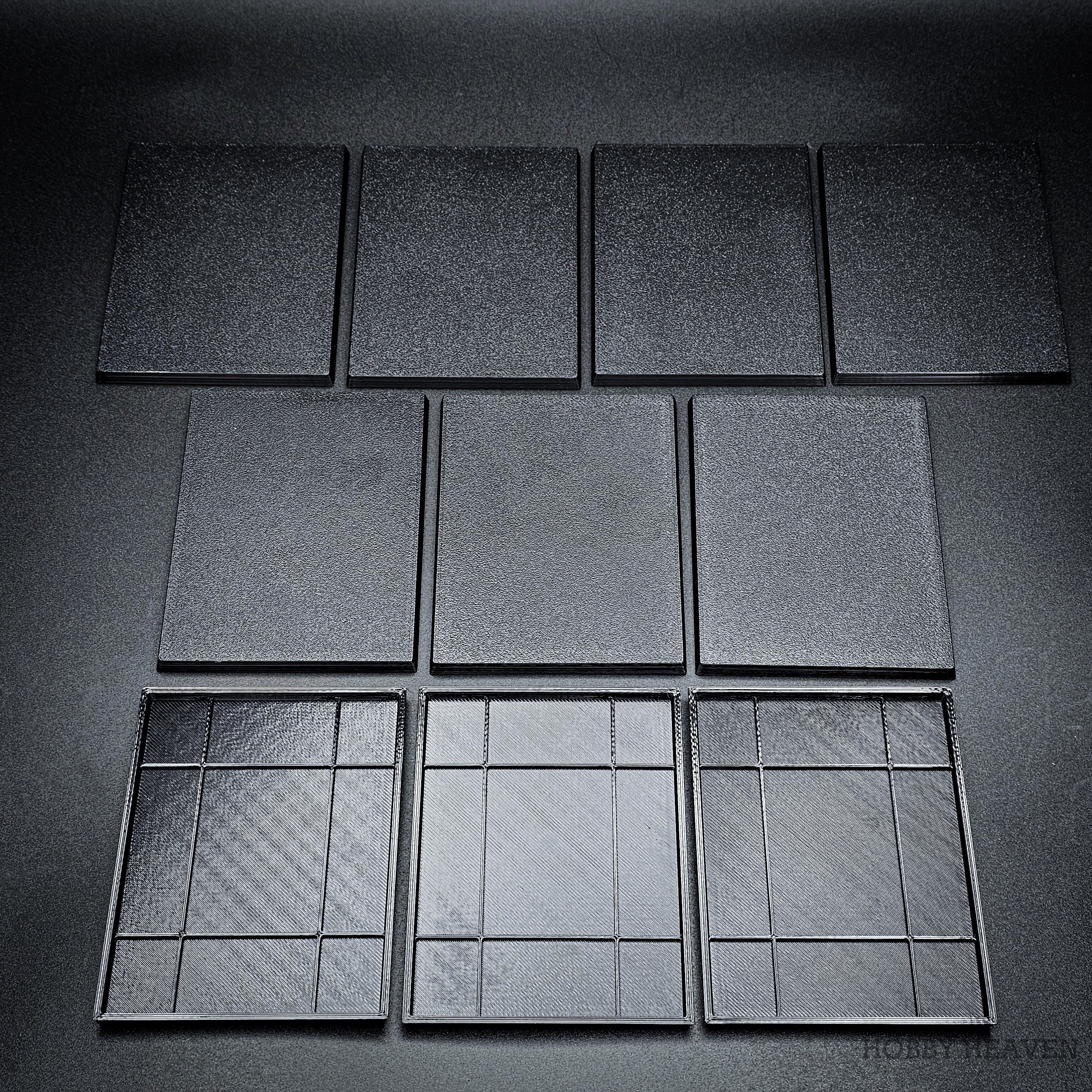 100x75mm Rectangle Plain Plastic Bases 3d Print