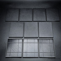 100x75mm Rectangle Plain Plastic Bases 3d Print
