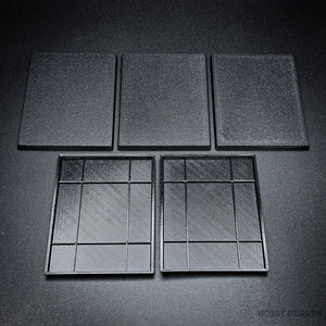 100x75mm Rectangle Plain Plastic Bases 3d Print