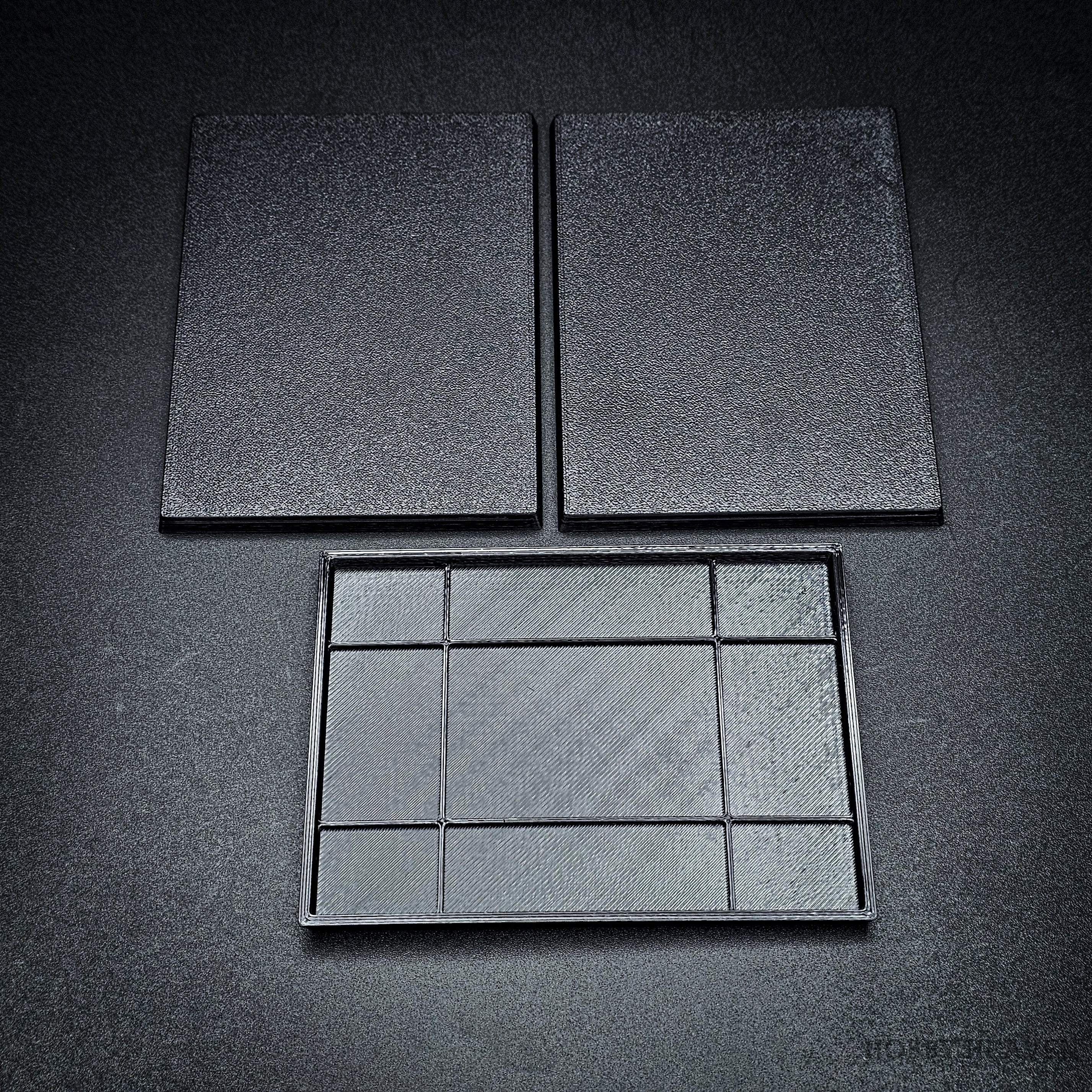 100x75mm Rectangle Plain Plastic Bases 3d Print