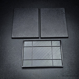 100x75mm Rectangle Plain Plastic Bases 3d Print