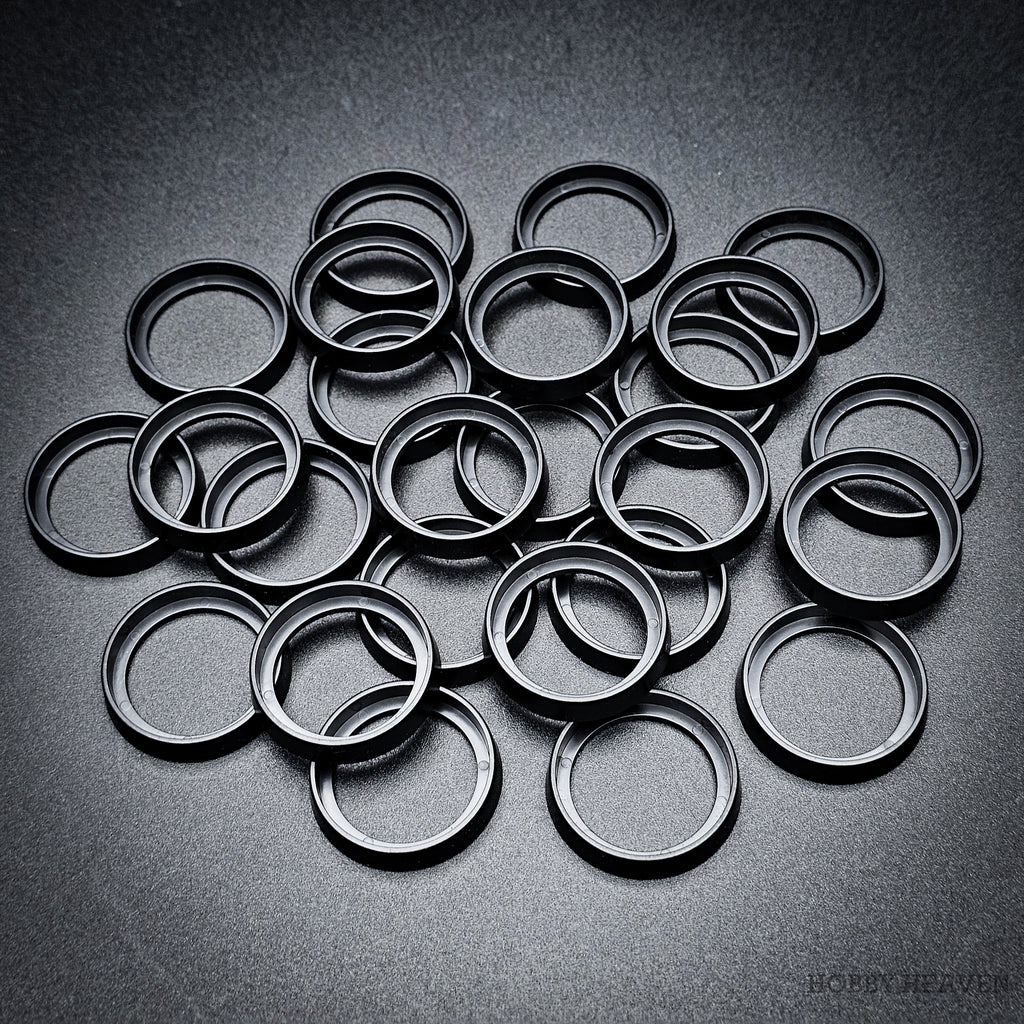 25mm to 28mm Round Base Converters ABS Plastic
