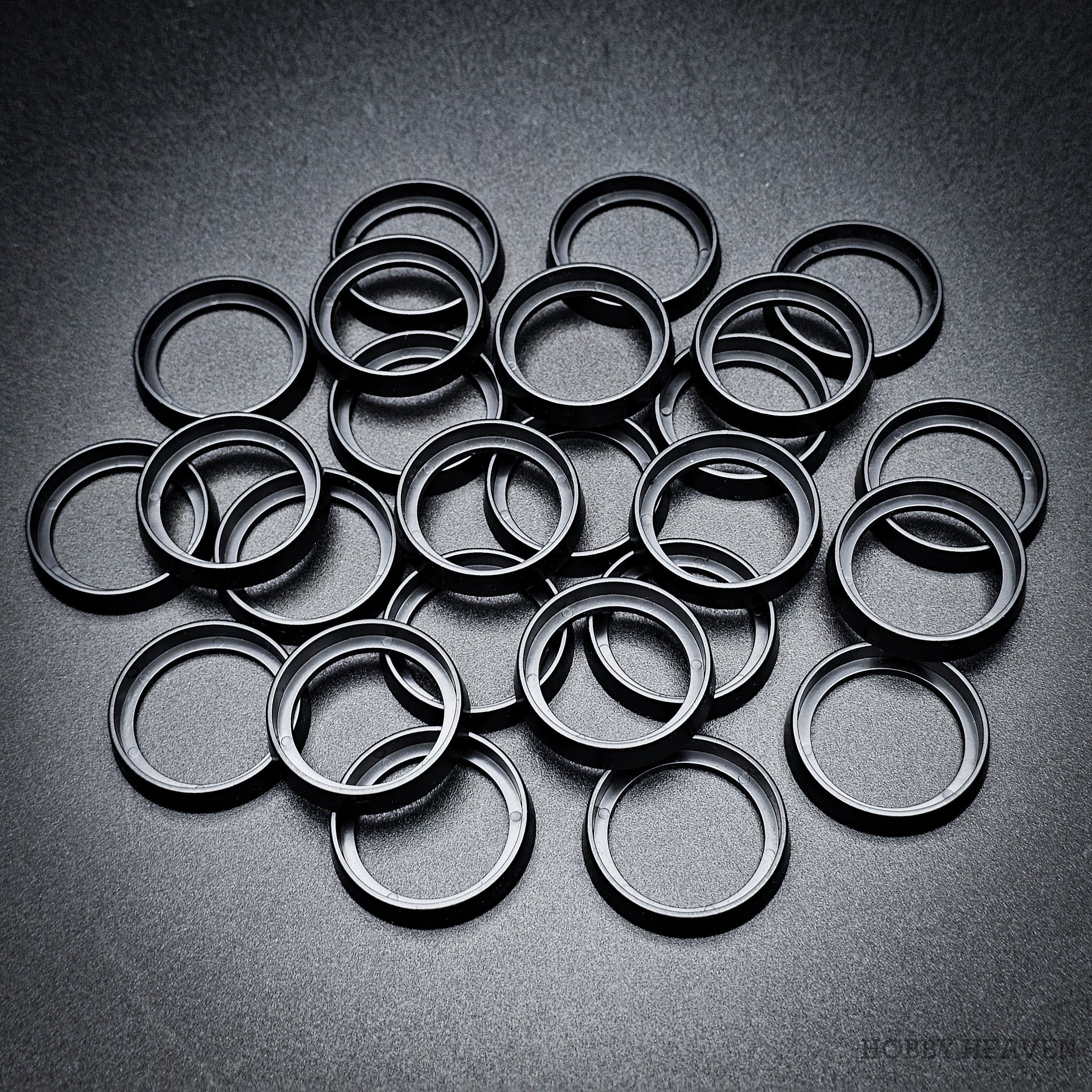 25mm to 28mm Round Base Converters ABS Plastic