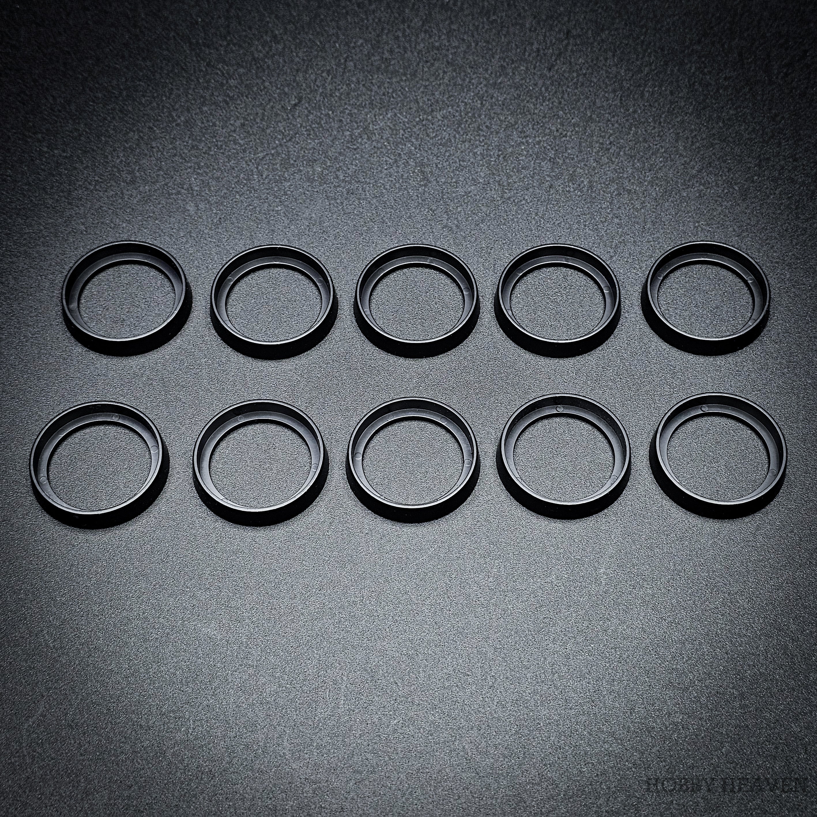 25mm to 28mm Round Base Converters ABS Plastic