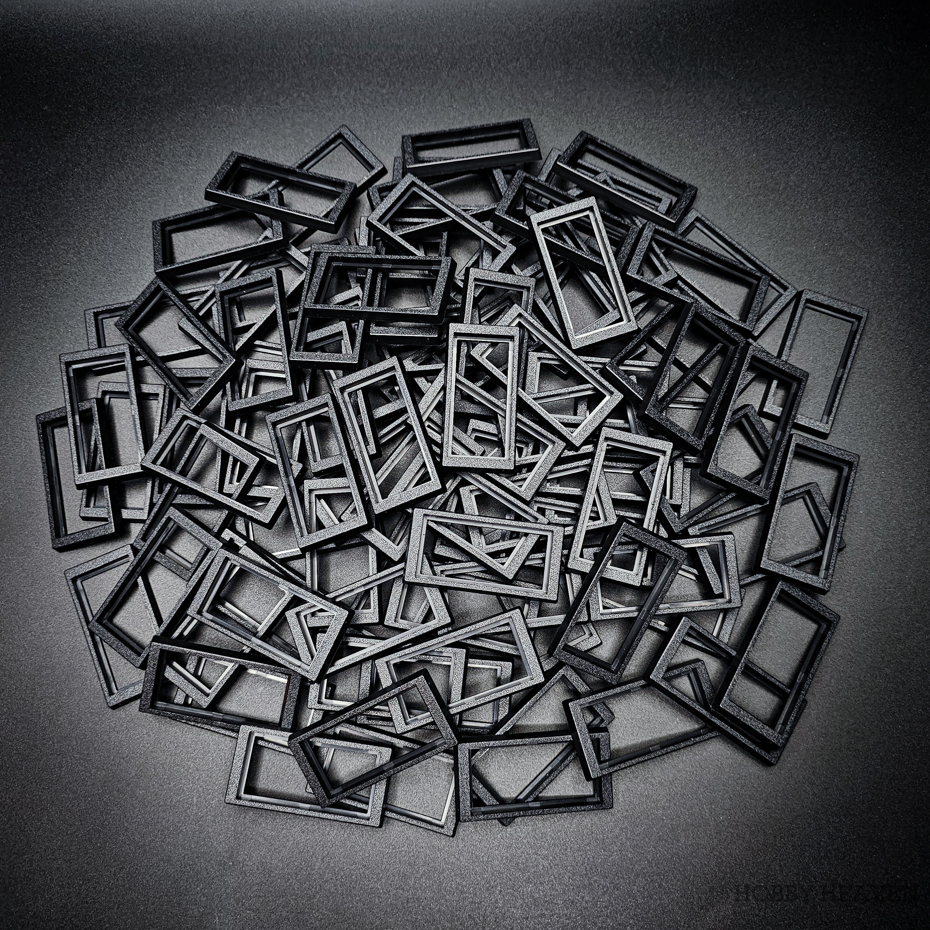 50x24mm to 60x30mm Rectangle Bases Converters ABS Plastic