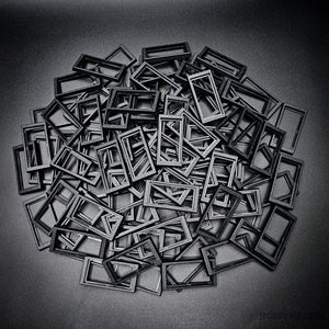 50x24mm to 60x30mm Rectangle Bases Converters ABS Plastic