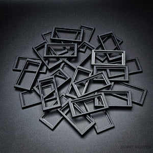 50x24mm to 60x30mm Rectangle Bases Converters ABS Plastic