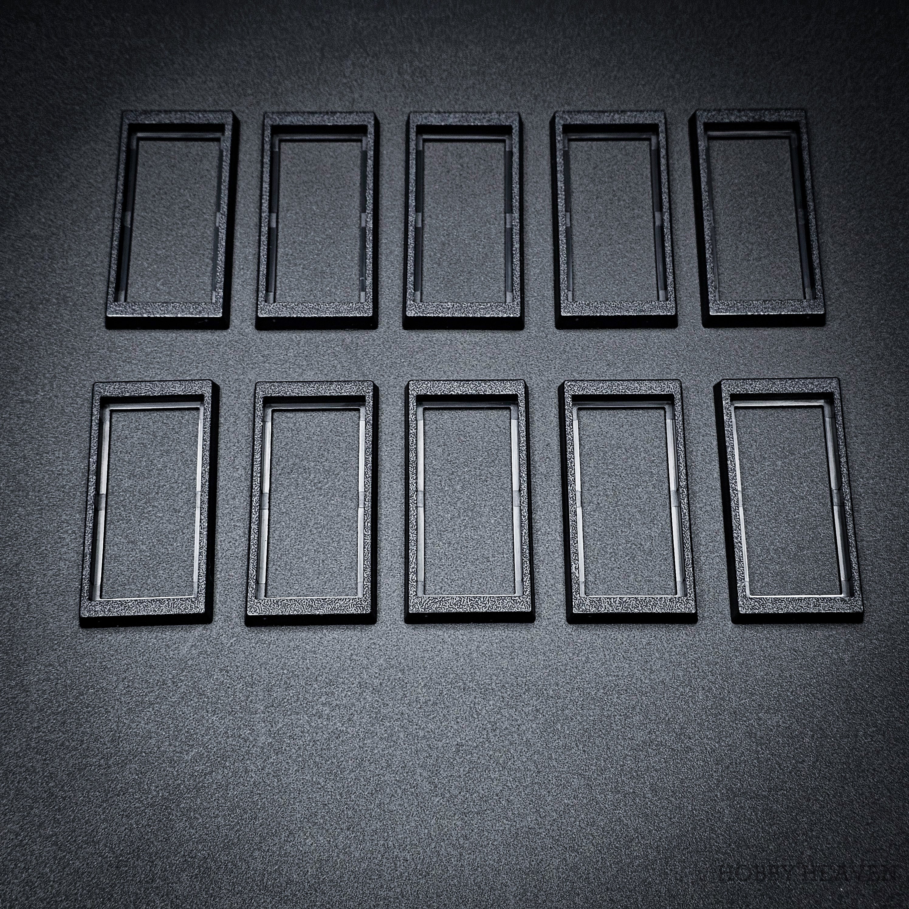 50x24mm to 60x30mm Rectangle Bases Converters ABS Plastic