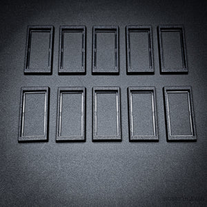 50x24mm to 60x30mm Rectangle Bases Converters ABS Plastic