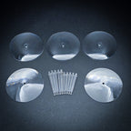 60mm Round Flying Bases – Clear Plastic Stands for Sci-Fi & Fantasy Wargaming Miniatures