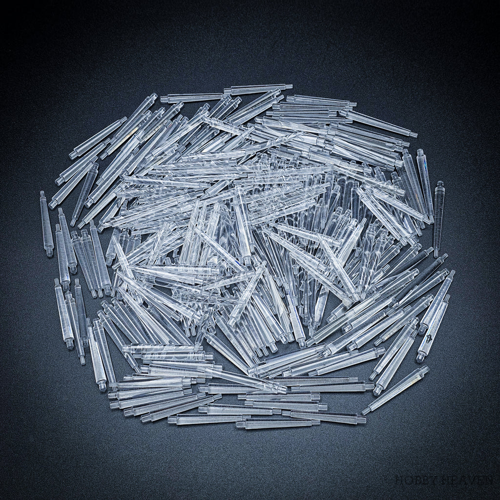 60mm Round Flying Bases – Clear Plastic Stands for Sci-Fi & Fantasy Wargaming Miniatures