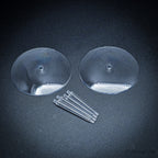 60mm Round Flying Bases – Clear Plastic Stands for Sci-Fi & Fantasy Wargaming Miniatures
