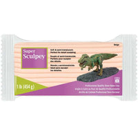 Super Sculpey Beige 454g polymer clay for sculpting figures and detailed models