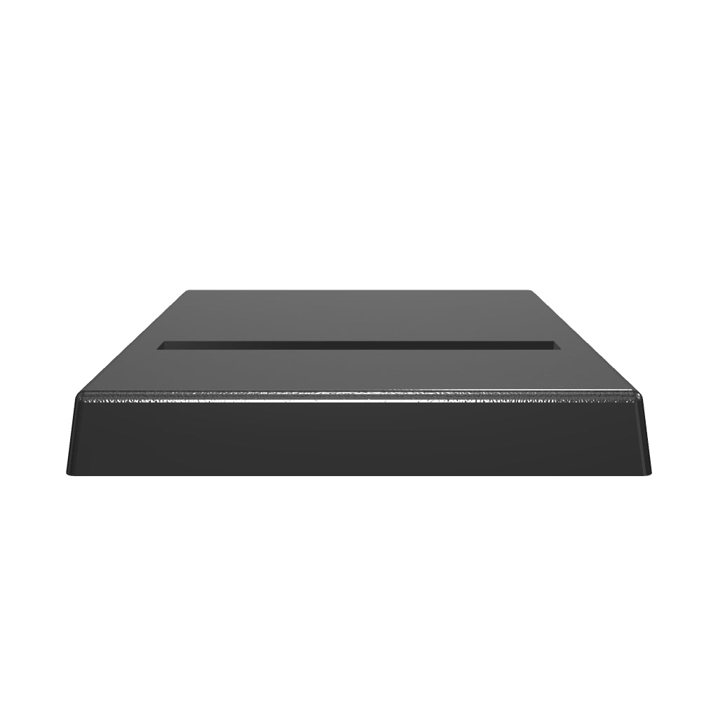 25mm Square Off Center Slotted Plastic Bases 3d Print