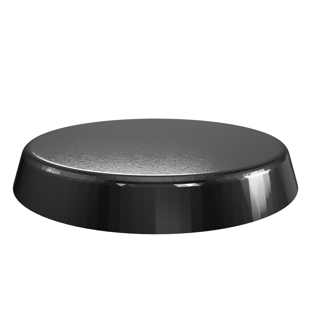 Augmented reality visualization of 28mm round slotted bases, showcasing the product in a 3D interactive environment