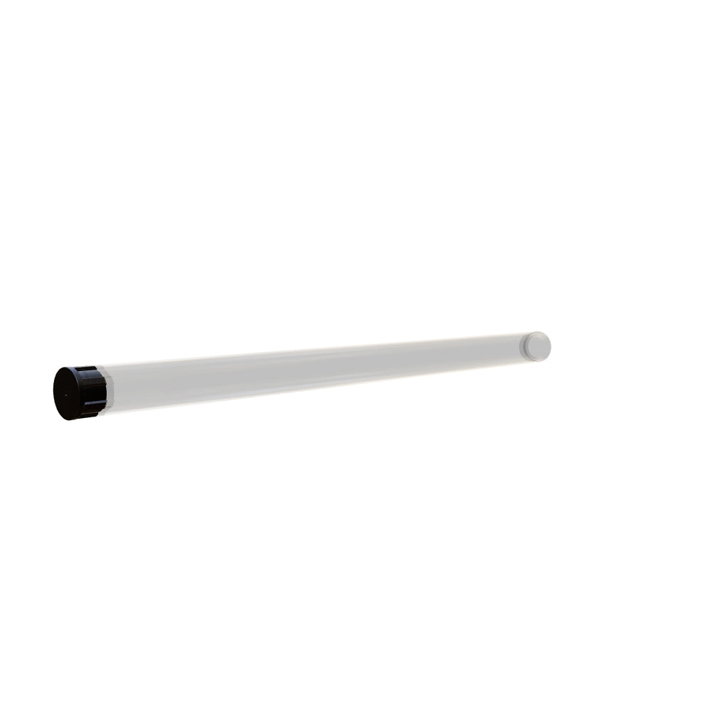 Hobby Heaven Brush Protector – 200mm Clear Ventilated Storage Tube for Short Handle Brushes