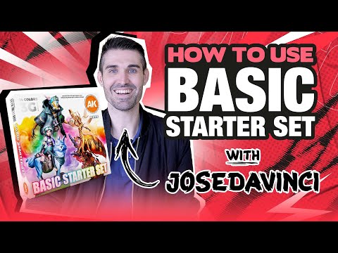 AK Interactive's own video: how to use the Basic Starter Set, painted with JoseDavinci