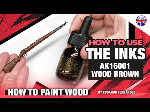 AK Interactive's own video: how to paint a wood effect with acrylic inks
