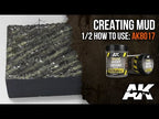 AK Interactive's own video: How to: AK8017, , WET TERRAIN, PART 1: Muddy ground