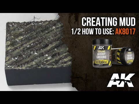 AK Interactive's own video: How to: AK8017, , WET TERRAIN, PART 1: Muddy ground