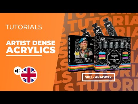AK Interactive's own video: Tutorial, artist dense acrylic paints