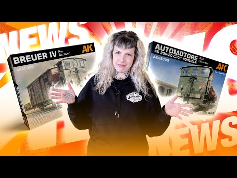 AK Interactive's own video: News january 2024, breuer iv, automotore, covered g10 wagon, railways