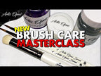 Artis Opus video masterclass on cleaning brushes with the Brush Cleanser and Paint Purger