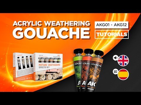 AK Interactive's own video: Tutorial gouaches, akg01-akg12, akg25 - akg26