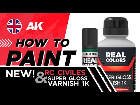 AK Interactive's own video: applying civil Real Colors with Super Gloss 1K varnish