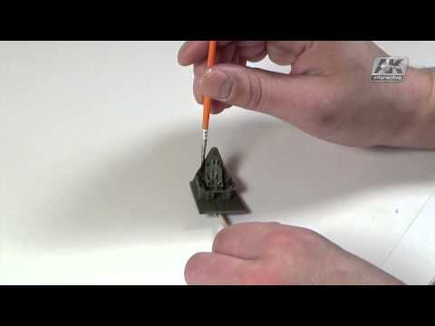 AK Interactive's own video: Ak045 dark brown wash