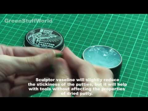 Green Stuff World's own video: How to use Sculptor Vaseline with Green Stuff Putty
