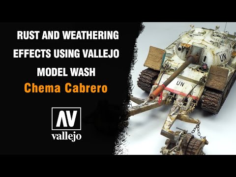 Vallejo's own video: Rust & Weathering effects using Vallejo Model WASH