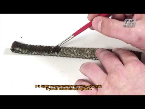AK Interactive's own video: Ak083 track wash