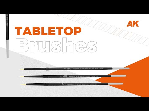 AK Interactive's own video: Tabletop brushes