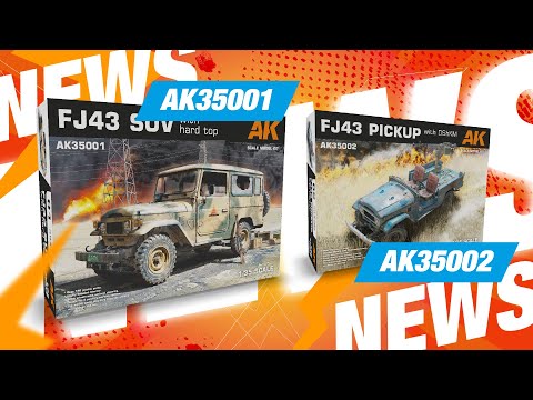 AK Interactive's own video: News & unboxing fj43 suv - fj43 pickup
