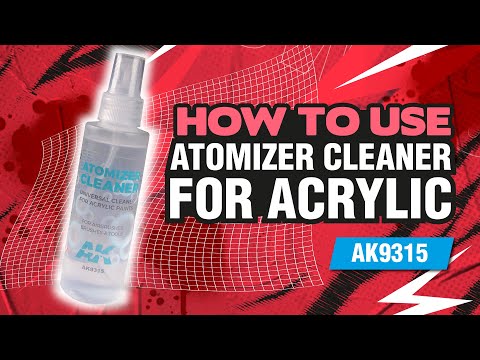 AK Interactive's own video: How to use ak9315 atomizer cleaner for acrylic