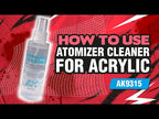 AK Interactive's own video: How to use ak9315 atomizer cleaner for acrylic