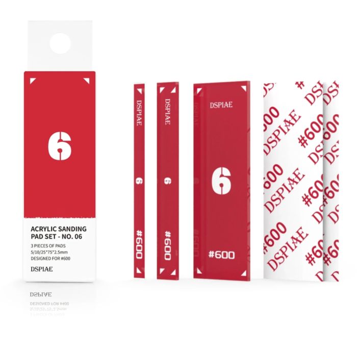 DSPIAE PT-SP06 Acrylic Sanding Pad Set – Red