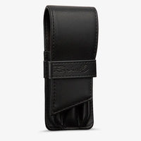 Black leather protective case for Raphael Le Voyageur travel watercolour brushes
