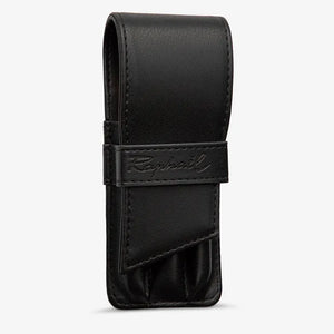 Black leather protective case for Raphael Le Voyageur travel watercolour brushes