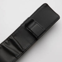 Empty black leather case for Raphael Le Voyageur watercolour travel brush set

