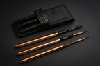 Raphael Le Voyageur travel watercolour brushes with protective leather case – premium French artist collection