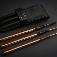 Raphael Le Voyageur travel watercolour brushes with protective leather case – premium French artist collection