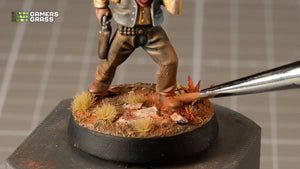 Example of realistic weathering effects using Gamers Grass Basing Pigments.