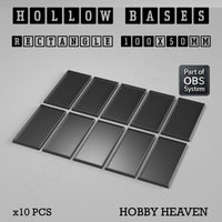 Hollow Bases Range  - Wargaming 3d Printed Bases (OBS System)
