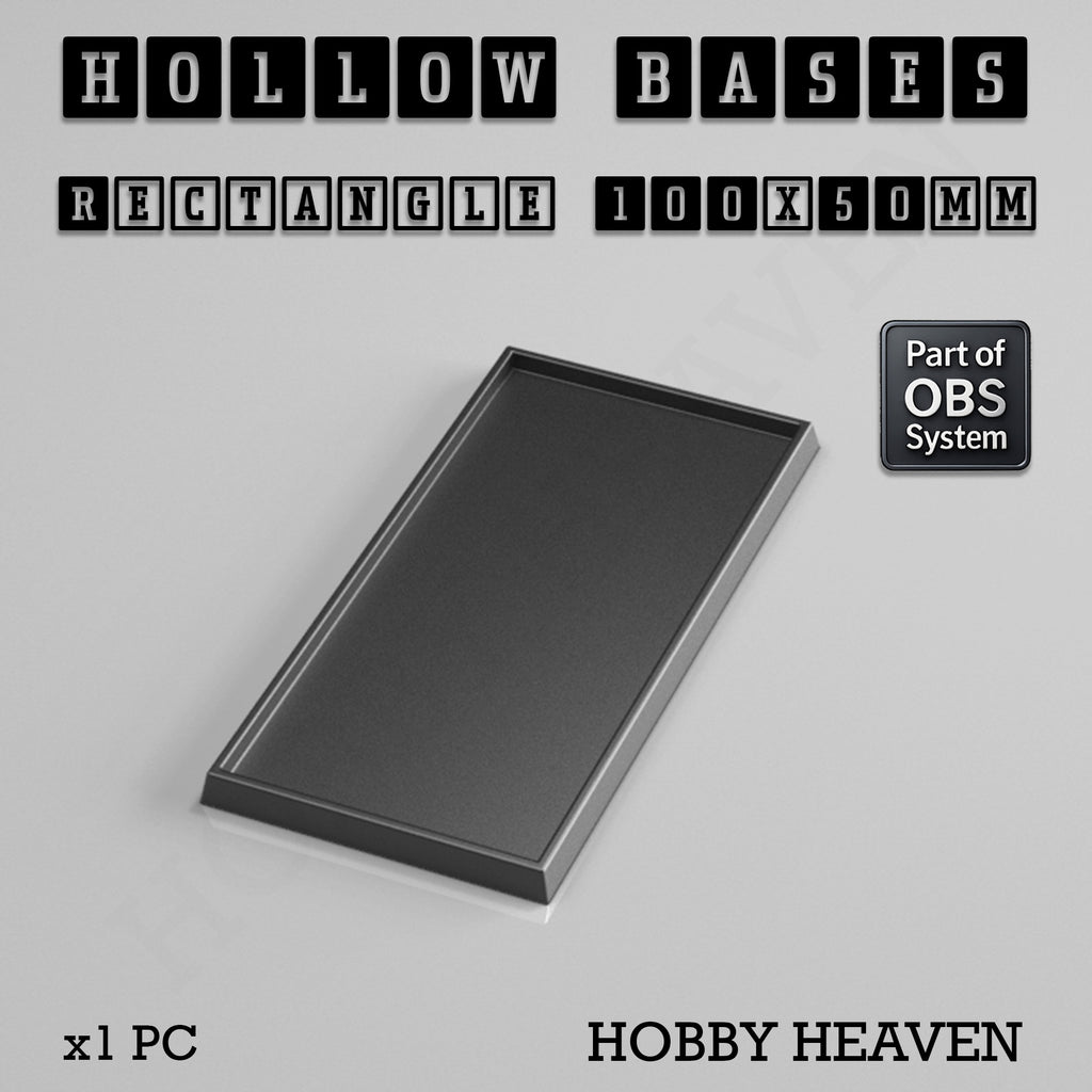 Hollow Bases Range  - Wargaming 3d Printed Bases (OBS System)