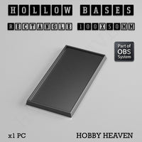 Hollow Bases Range  - Wargaming 3d Printed Bases (OBS System)
