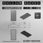 Hollow Bases Range  - Wargaming 3d Printed Bases (OBS System)